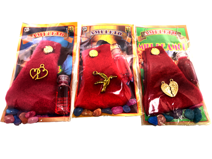 AMULETOS DE  VARIOS BOLSA Y DIJE