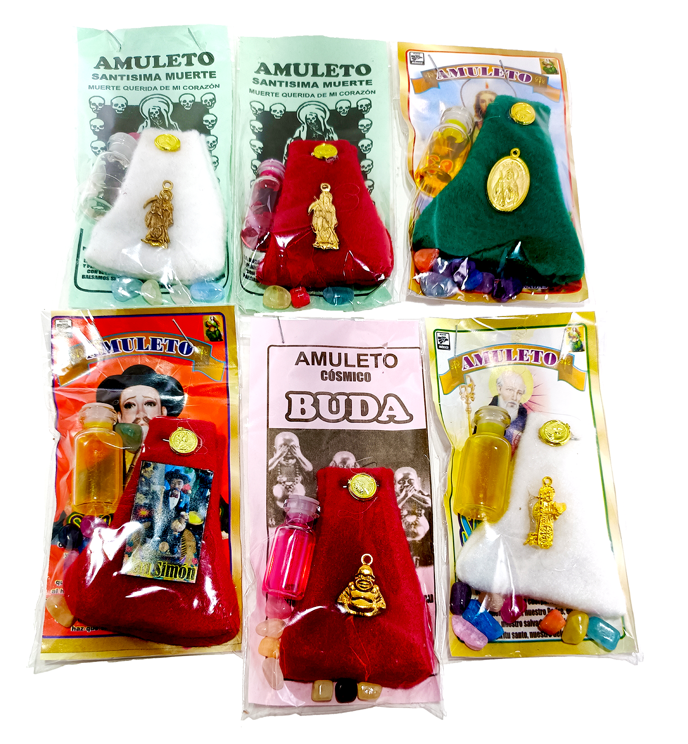 AMULETOS DE  VARIOS BOLSA Y DIJE