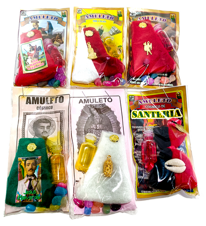 AMULETOS DE  VARIOS BOLSA Y DIJE