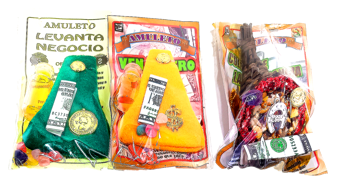 AMULETOS DE  VARIOS BOLSA Y DIJE