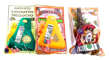 AMULETOS DE  VARIOS BOLSA Y DIJE