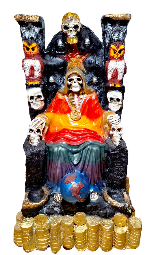 MUERTE 2 1/2pies  SENTADA TRONO JUMBO 7 Colores