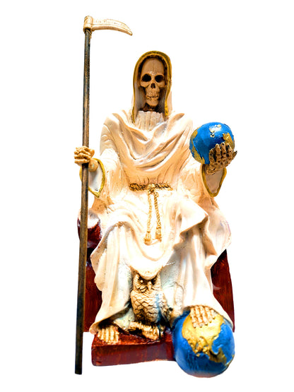 Muerte Sentada Pie Mundo  28Cm Pesada