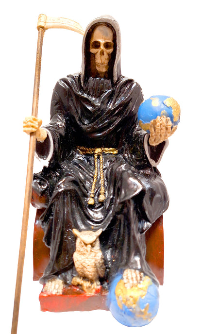 Muerte Sentada Pie Mundo  28Cm Pesada