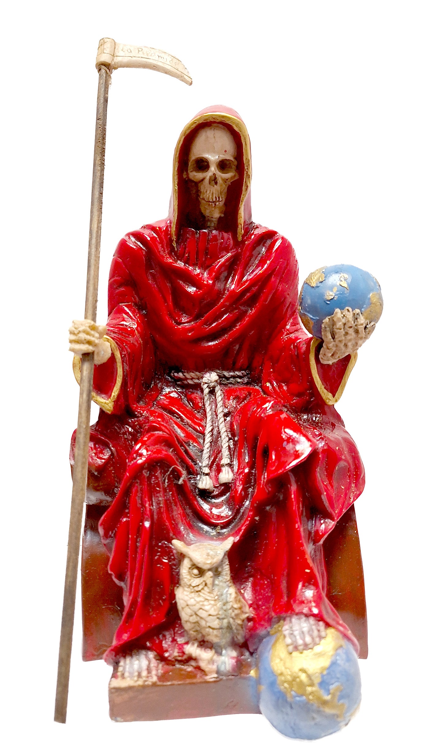 Muerte Sentada Pie Mundo  28Cm Pesada