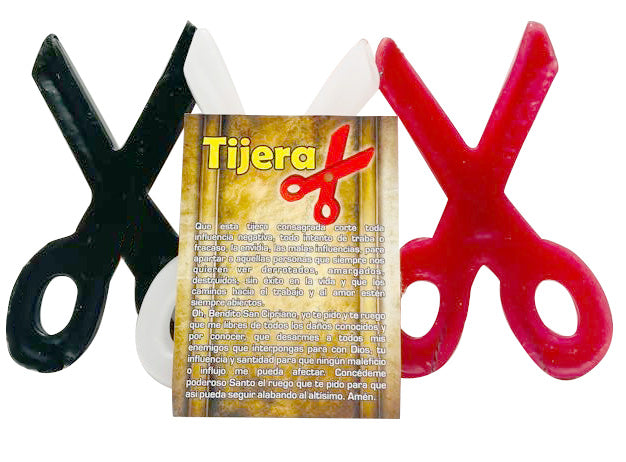 Parafina Vela Figura Tijera